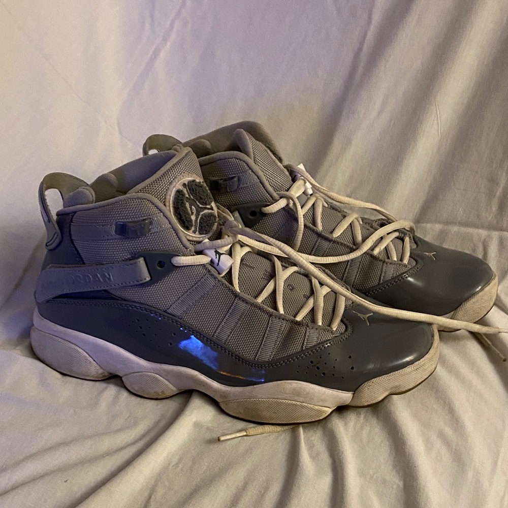 Jordan Athletic Shoes in Gray and White